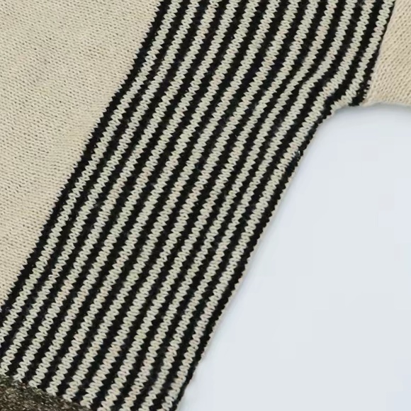 Color Block Open Front Cardigan Fringe Hem - Picture 6 of 6